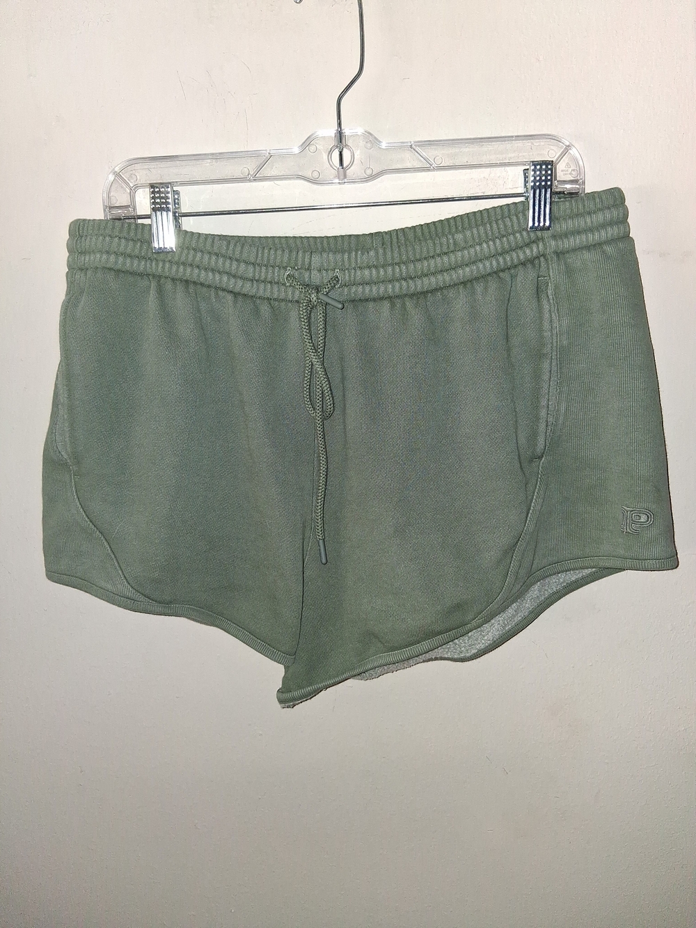 PINK Victoria's Secret Olive Green Athletic Drawstring Shorts